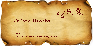 Ősze Uzonka névjegykártya